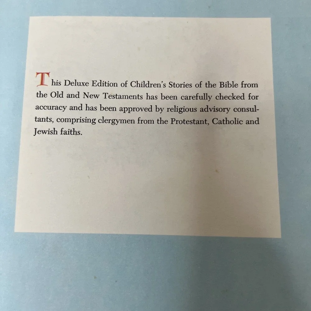 Children's Stories Of The Bible Old & New Testaments Deluxe 1968 VTG Hardcover
